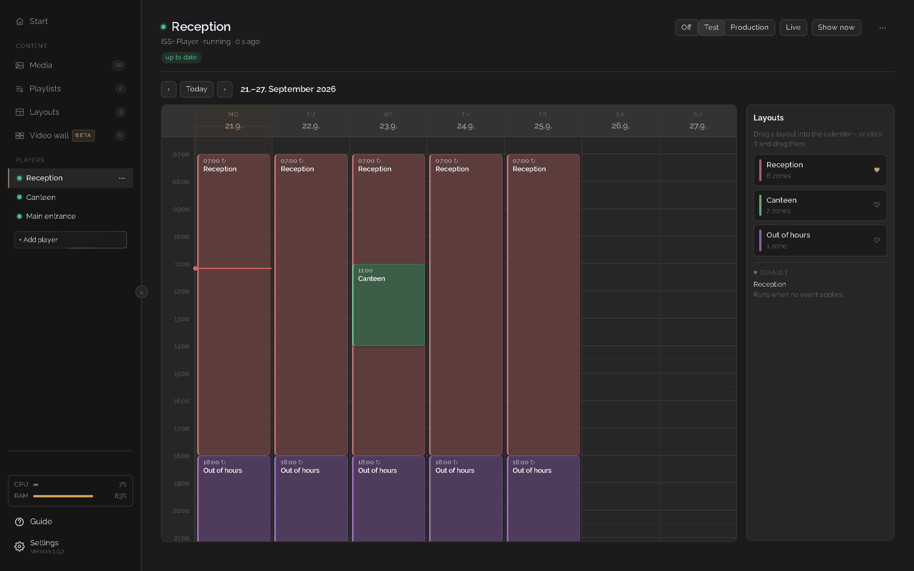 Plan it in the calendar